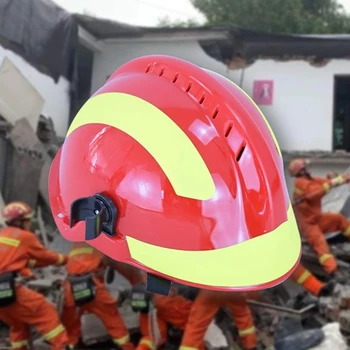 Аварийно-спасательный шлем F2, устойчивый к ударам, износостойкий спасательный шлем, ночной светоотражающий лесной шлем