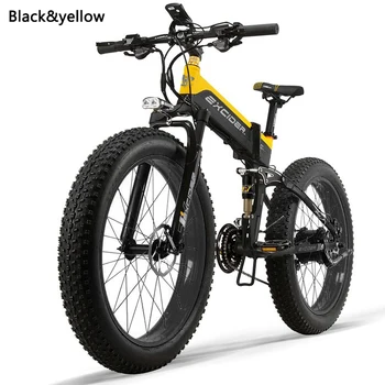 Электрический велосипед 1000W48V14.5AH литиевая батарея электрический горный велосипед e bike 26-дюймовая толстая шина складной электрический велосипед