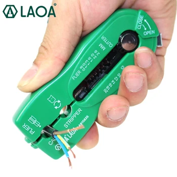 LAOA Портативные многофункциональные Плоскогубцы для зачистки проводов, обжимной инструмент, Фирменный инструмент для зачистки проводов